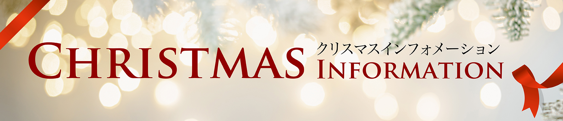 クリスマスインフォメーション2026